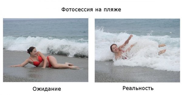 Фотосессия ожидание и реальность