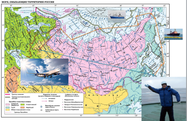 Моря омывающие территорию России