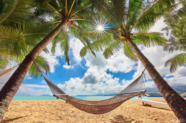 Гамак на пляже