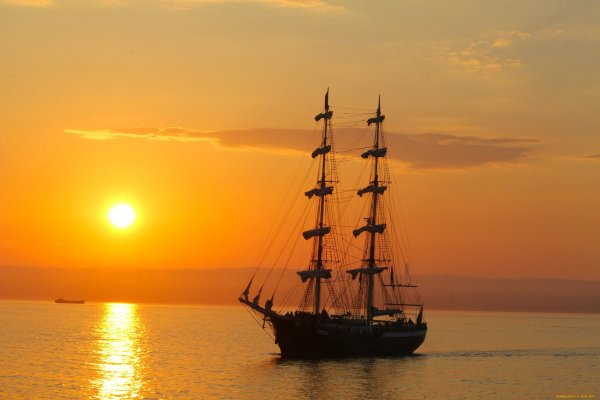 Море пальмы корабль