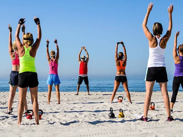 Тренировка на пляже