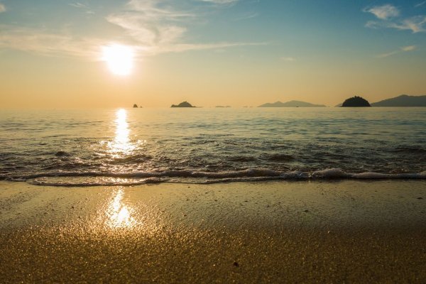 Закат на море