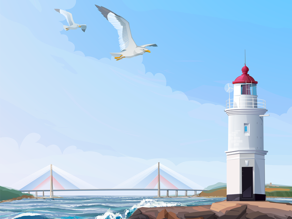 Маяк Владивосток Чайка