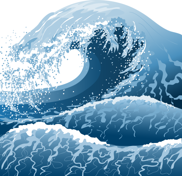 Волны рисовка