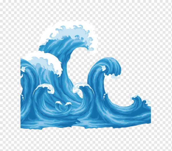 Волны нарисованные