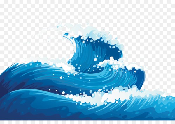 Волны нарисованные