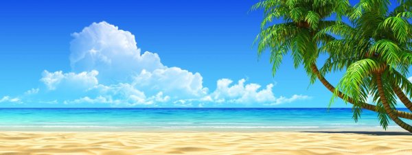 Пляж мультяшный