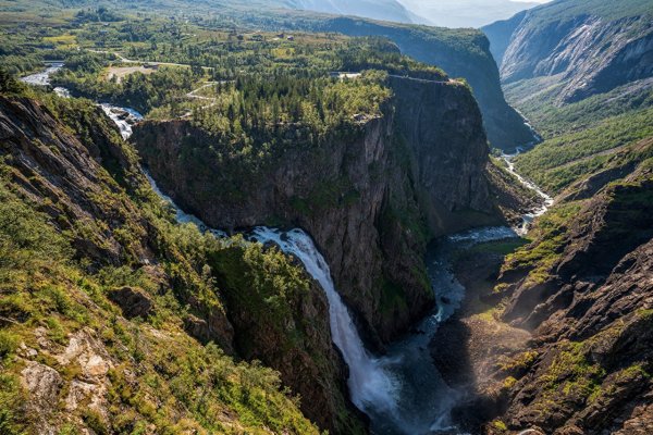 Вёрингсфоссен - водопад в Норвегии