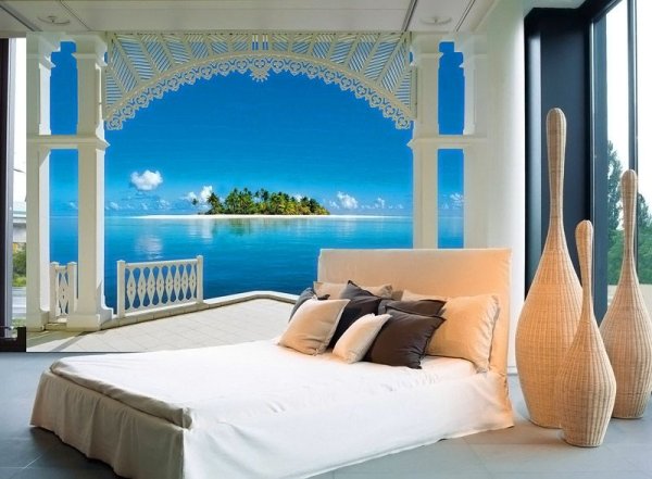 Фотообои в спальню