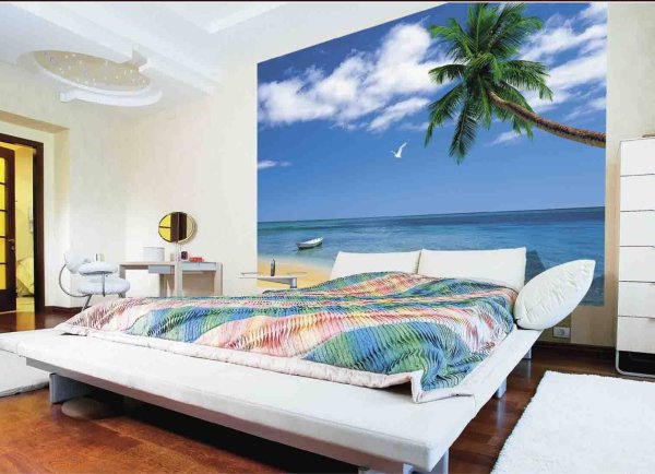 Фотопечать на стену в спальню