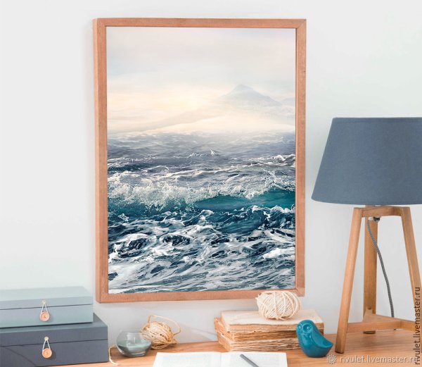 Картины с морем в интерьере