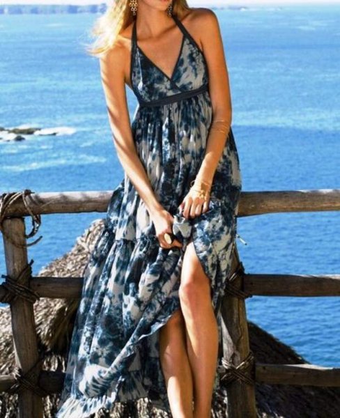 Летнее платье в пол