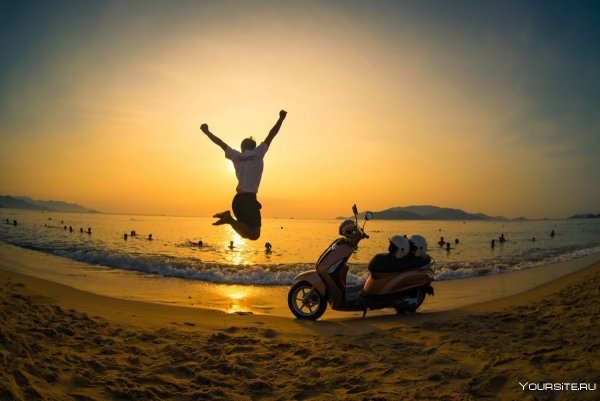 Мотоцикл море