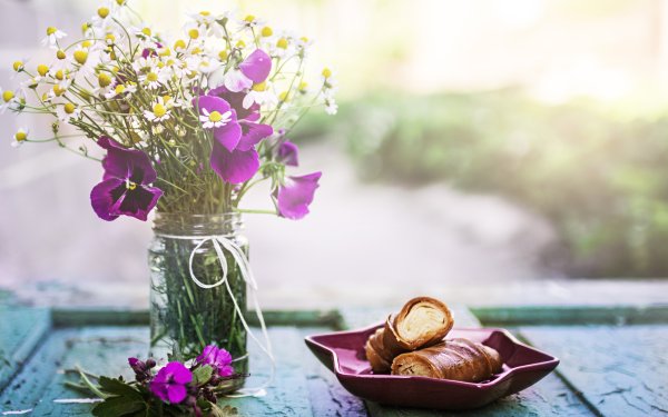 Утро лето цветы