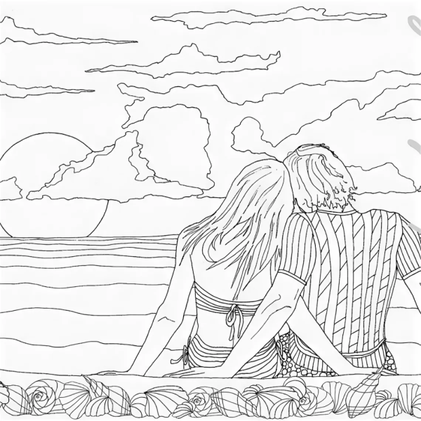 Раскраски для девочек морские обитатели