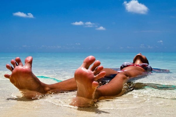 Пятки на пляже