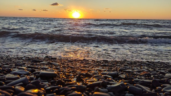 Анапа Витязево закат на море