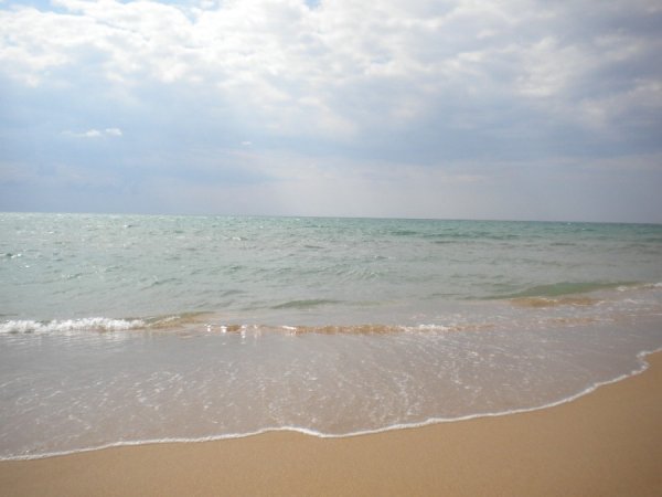 Надпись на песке