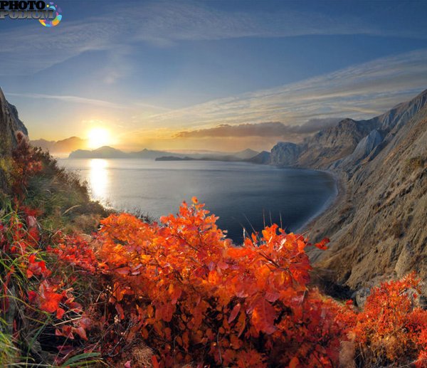 Мыс Фиолент в Крыму осенью