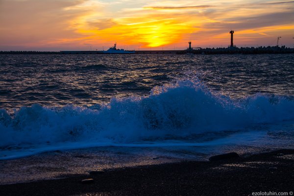 Сочи море закат