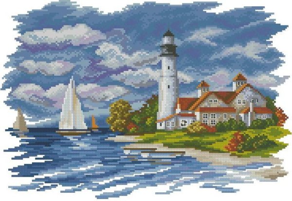 Набор для вышивания RTO "Прибрежная красота" m198