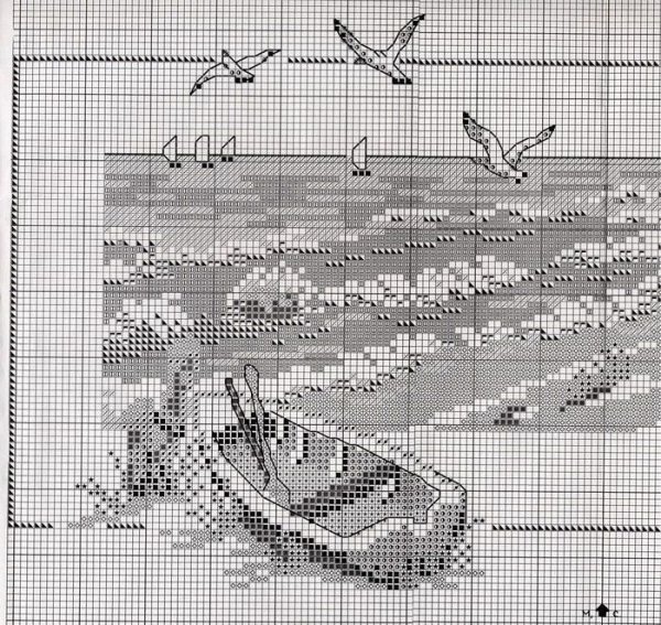 Вышивка морская тема