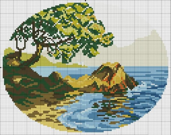 Вышивка морская тематика