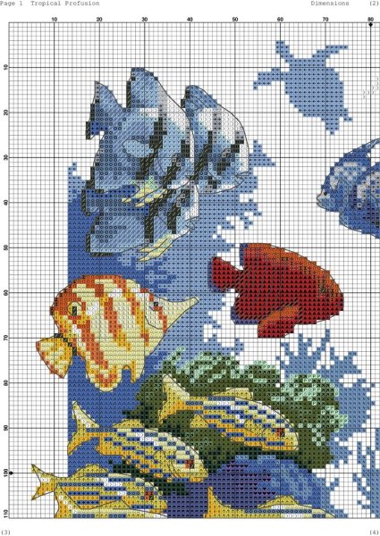 Вышивка крестом маяки и парусники