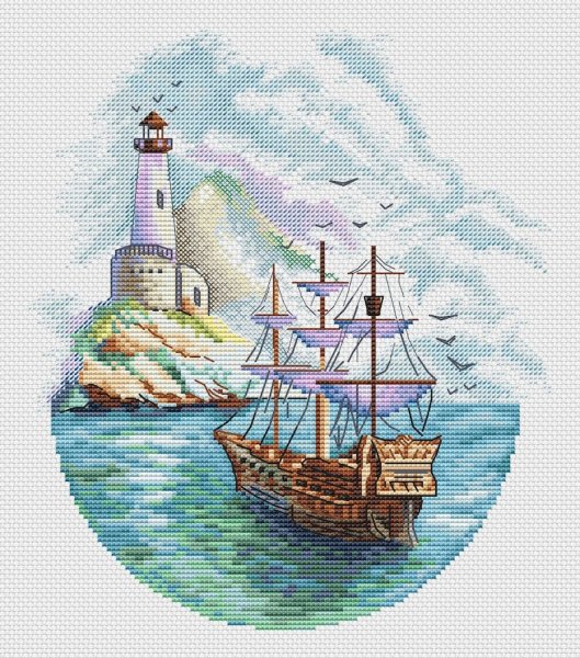 Вышивка морская тематика