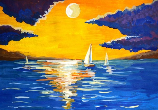 Море рисунок