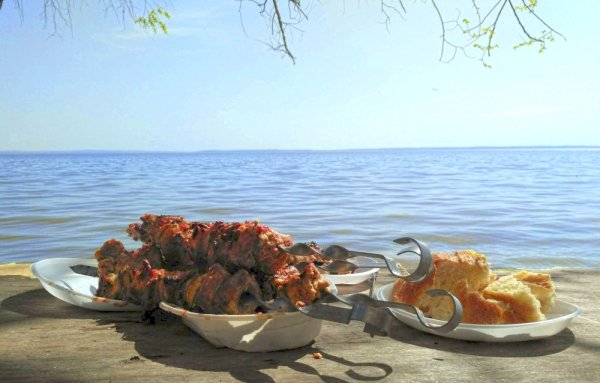 Вино на фоне пейзажа