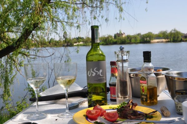 С днем рождения море и шашлык фрукты