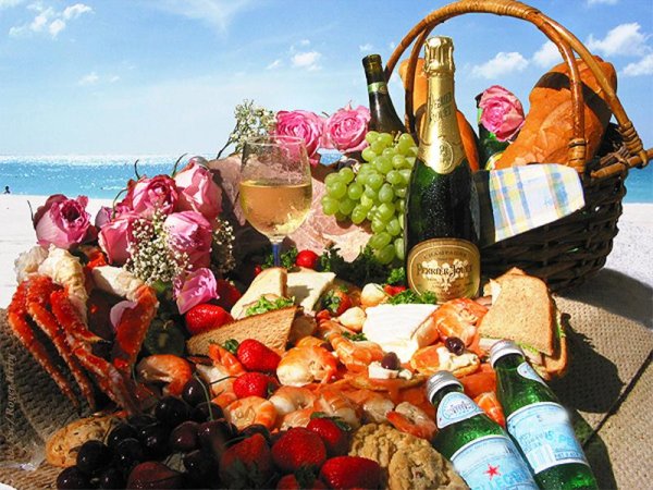 Шашлык на пляже