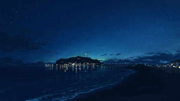 Ночное море Ялта