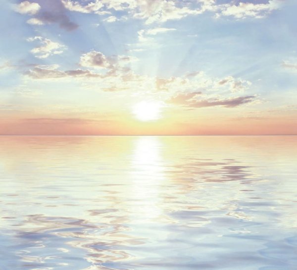 Нежно розовый закат