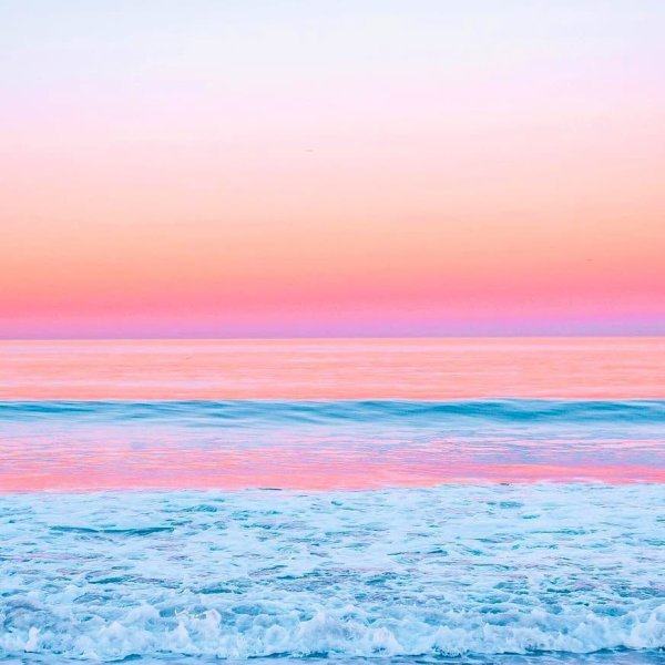 Розовое озеро в Лас-Колорадас, Мексика