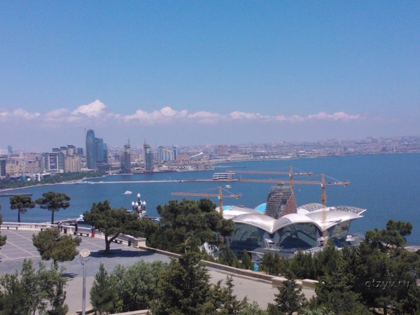 Побережье Каспийского моря в Баку