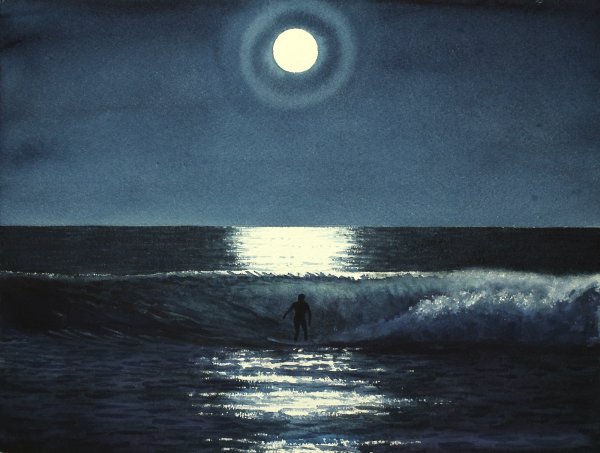 Рисование ночного пейзажа