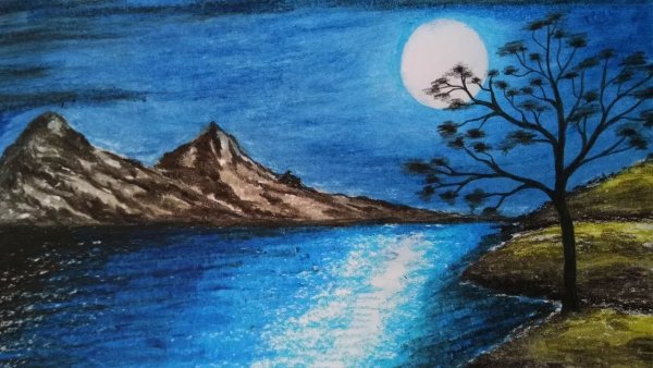 Побережье карандашом