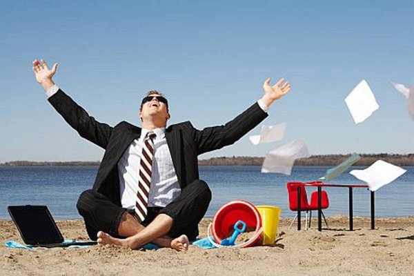 Бизнесмен на отдыхе