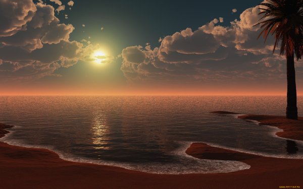 Вечерний пейзаж море