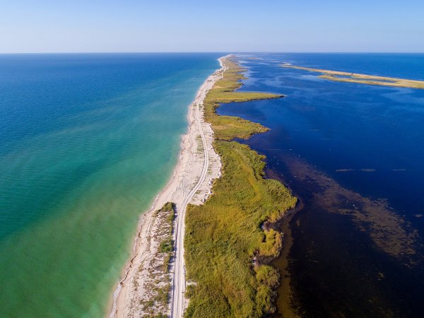 Коса Обиточная Азовское море