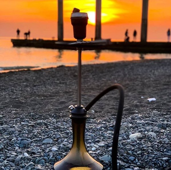 Кальян на берегу моря