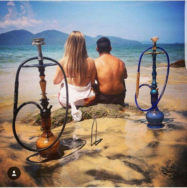 Кальян с видом на море