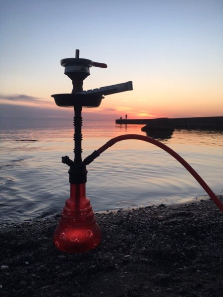 Кальян с видом на море