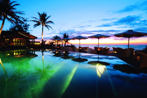 Пальмы на закате