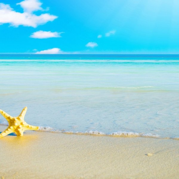 Голубое море