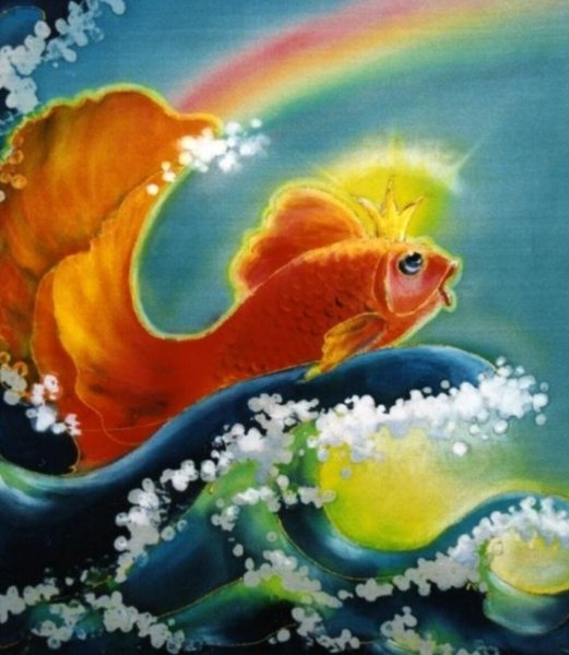 Эскиз сказки золотая рыбка - 66 фото