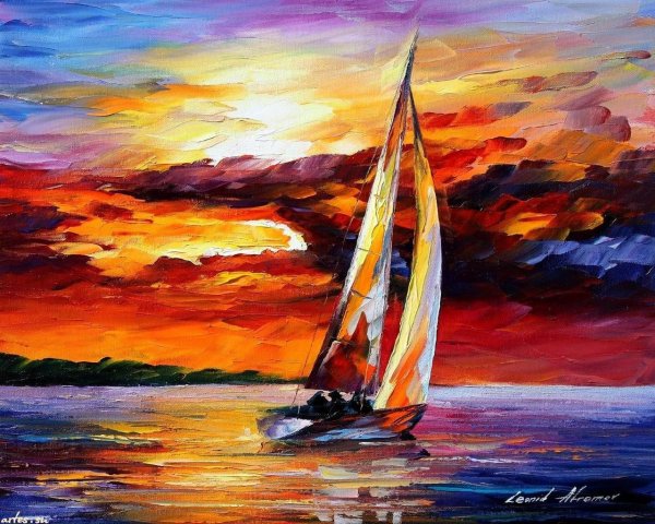 Афремов Леонид художник море