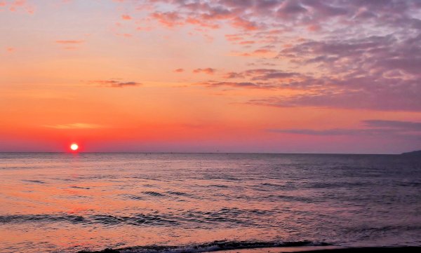 Закат на море
